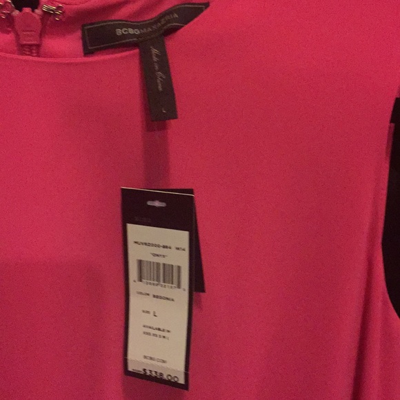 BCBGMAXAZRIA ONYX BEADED SIDE-PANEL DRESS (NEW) - Picture 6 of 8